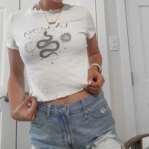 Cropped Graphic Tee